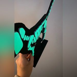 Victoria’s Secret pink mini Skelton display glow in the dark